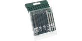 10-piece saw blade box, wood/metal/plastic (U-shank)