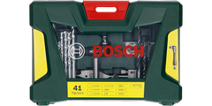 V-Line Drill- and Screwdriver Bit Set 41 pieces with angle driver