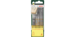 8-piece saw blade box, wood/metal/plastic (T-shank)