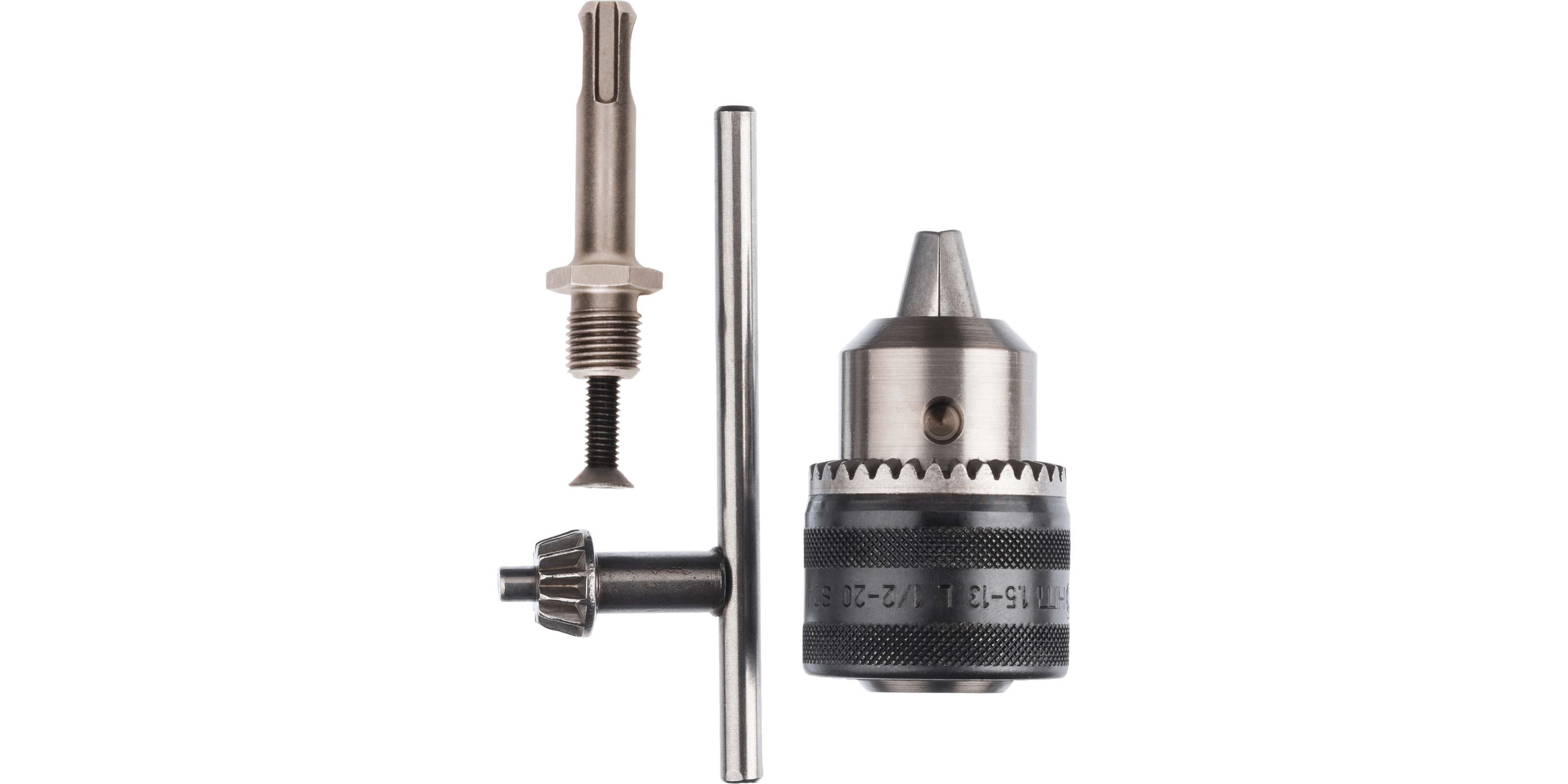 Keyed chuck with SDS plus adapter