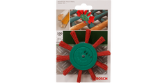 Flap brush for drills - Nylon wire with aluminium oxide coated abrasive K80, 100 mm