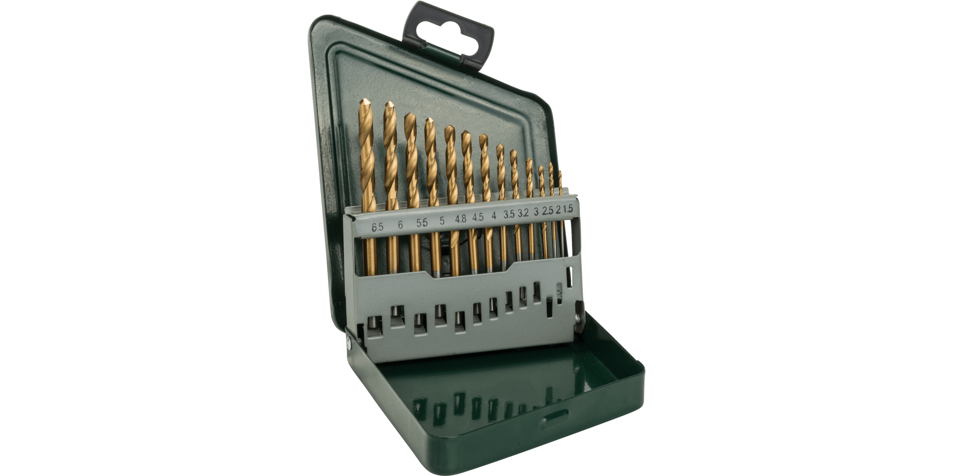Metal Drill Bit HSS-TiN, DIN 338 Set 13 Pieces