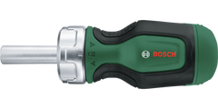Stubby Bit Ratchet Screwdriver + 6 Bits