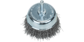 Wire cup brushes for drills – Crimped wire, 70 mm