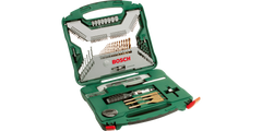X-Line Drill- and Screwdriver Bit Set TiN-coated 100 pieces
