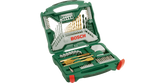 X-Line Drill- and Screwdriver Bit Set TiN-coated 70 pieces