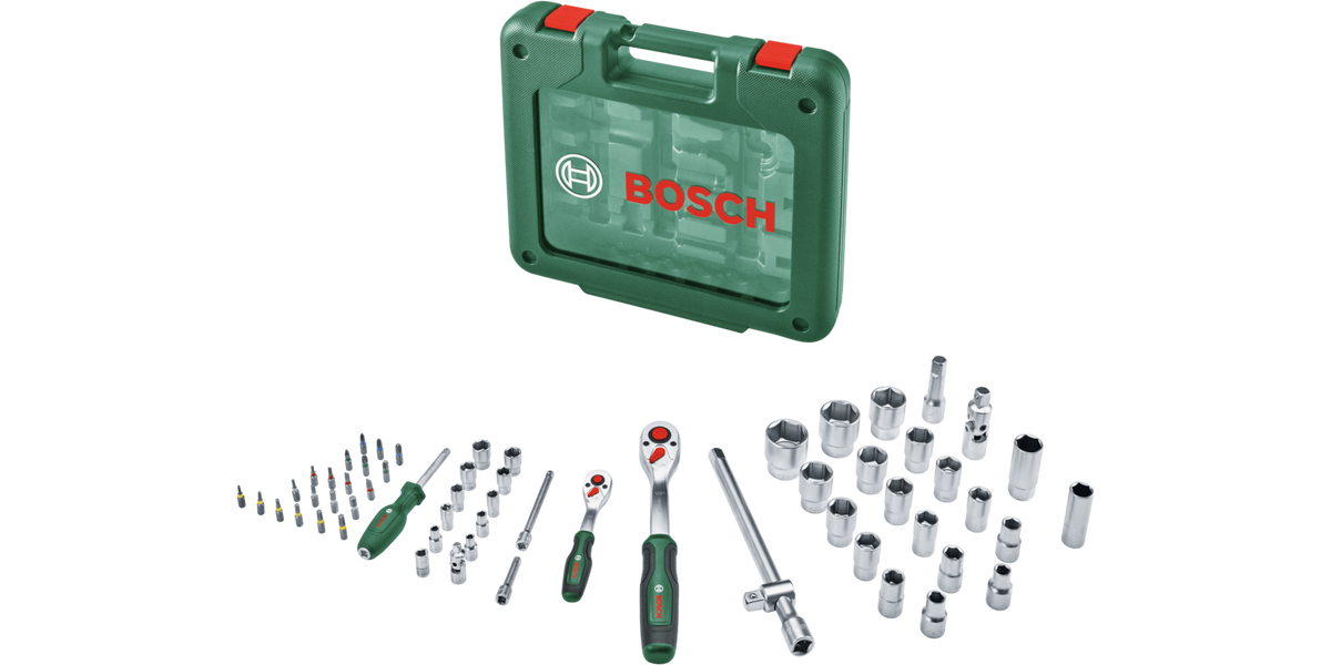 1/4"+ 1/2" Ratchet Set 60-Piece