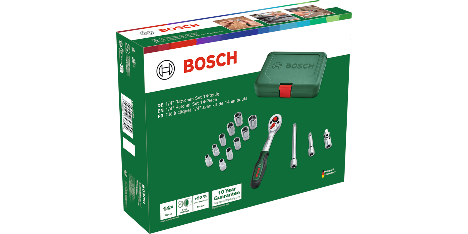 1/4" Ratchet Set 14-Piece