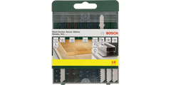 10-piece saw blade box, wood/metal/plastic (T-shank)
