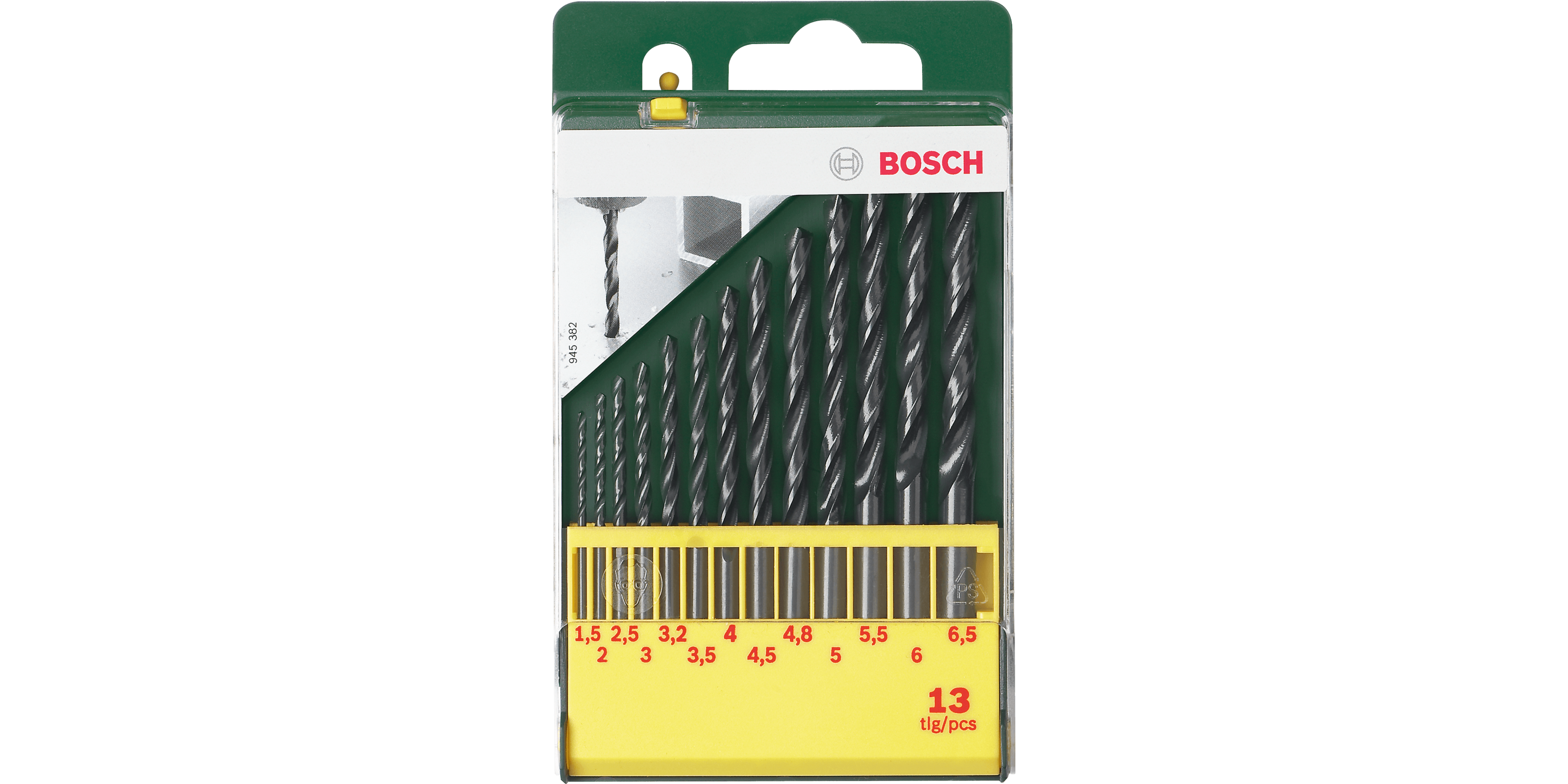 Metal Drill Bit HSS-R, Set 13 Pieces