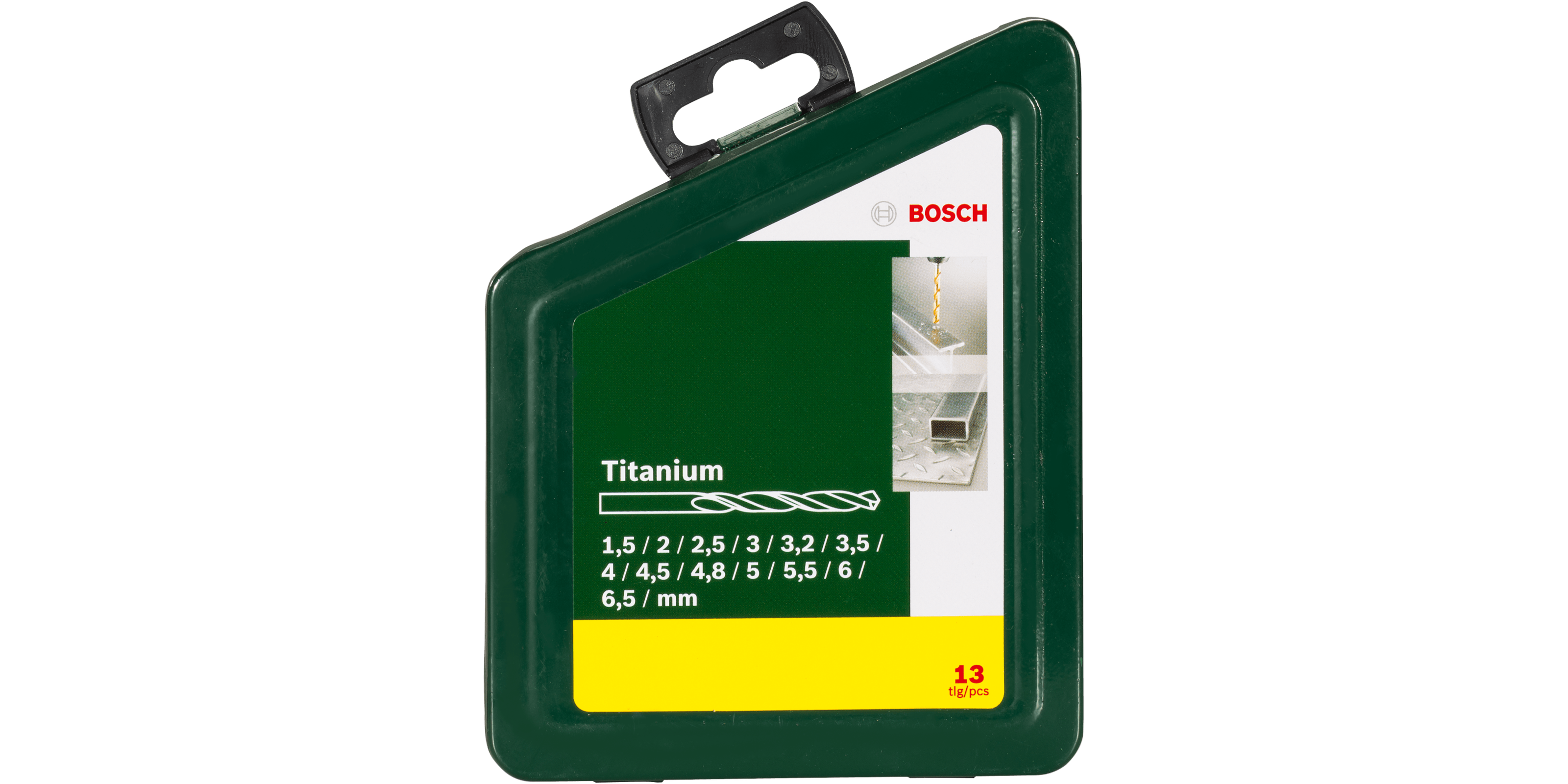 Metal Drill Bit HSS-TiN, DIN 338 Set 13 Pieces