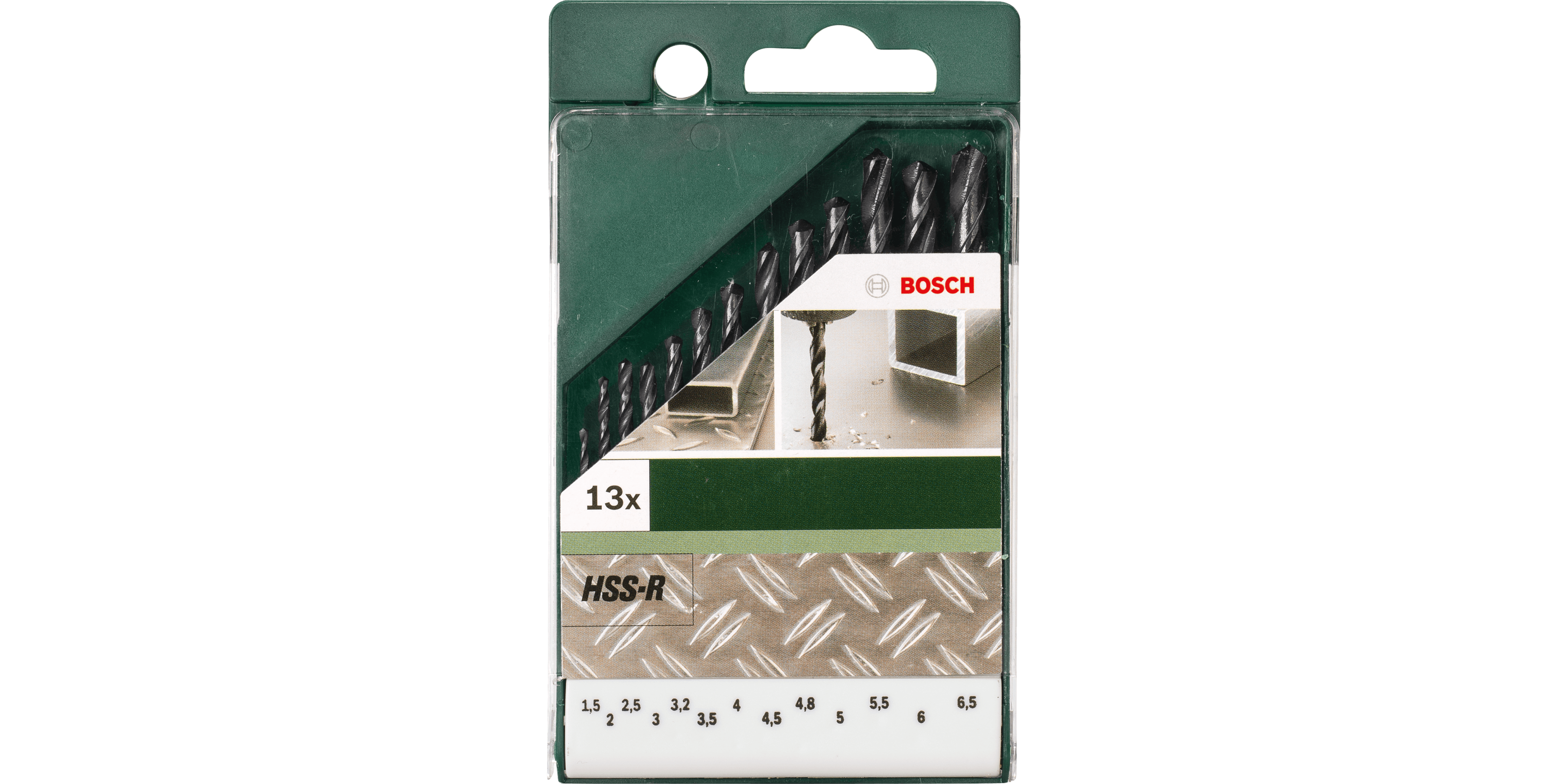 Metal Drill Bit HSS-R, DIN 338 Set 13 Pieces