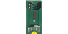 Mini-X-Line Drill and Screwdriver Bit Set, 15 pieces