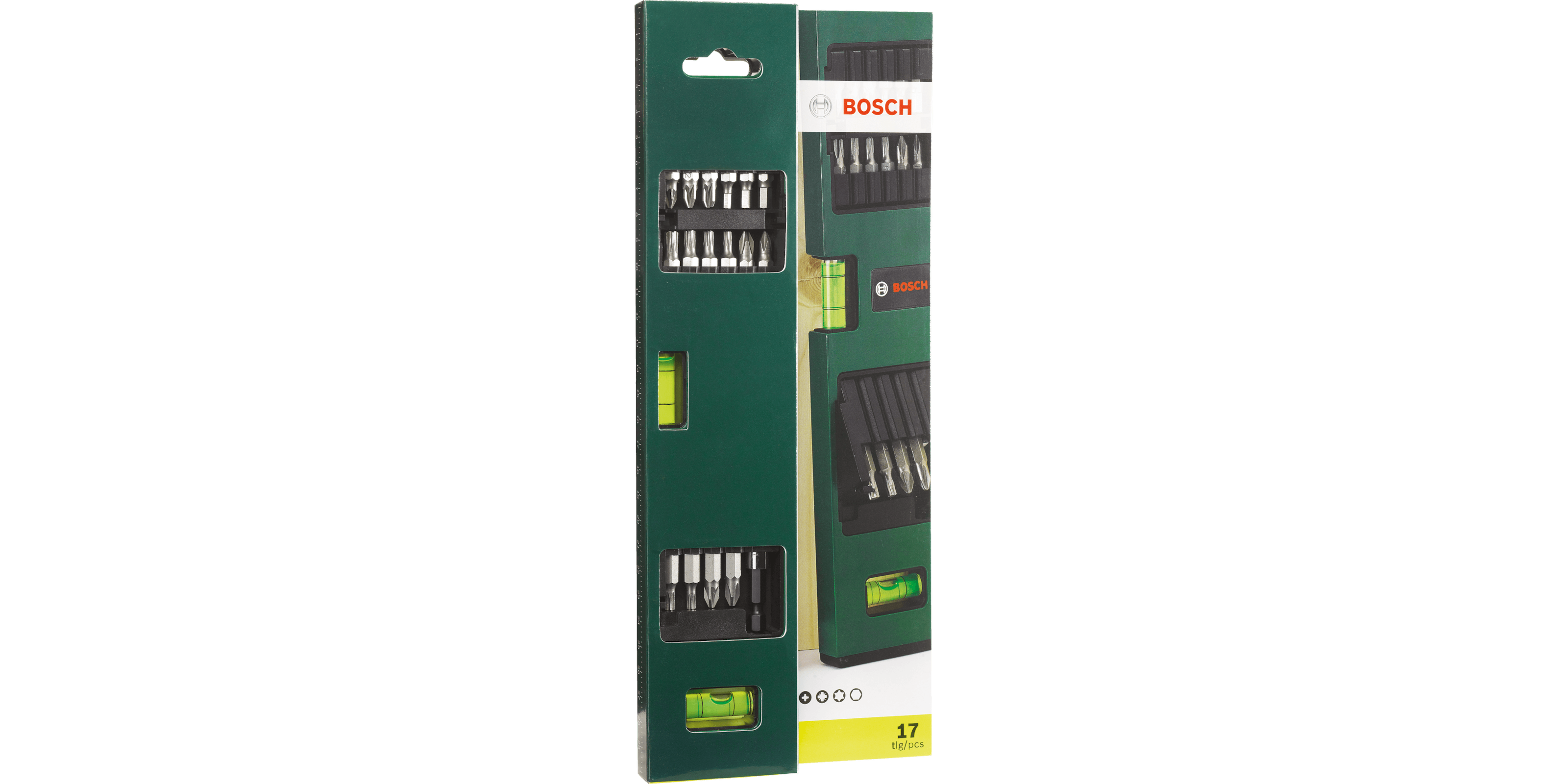 Spirit Level Screwdriver Bit Set, 17 pieces