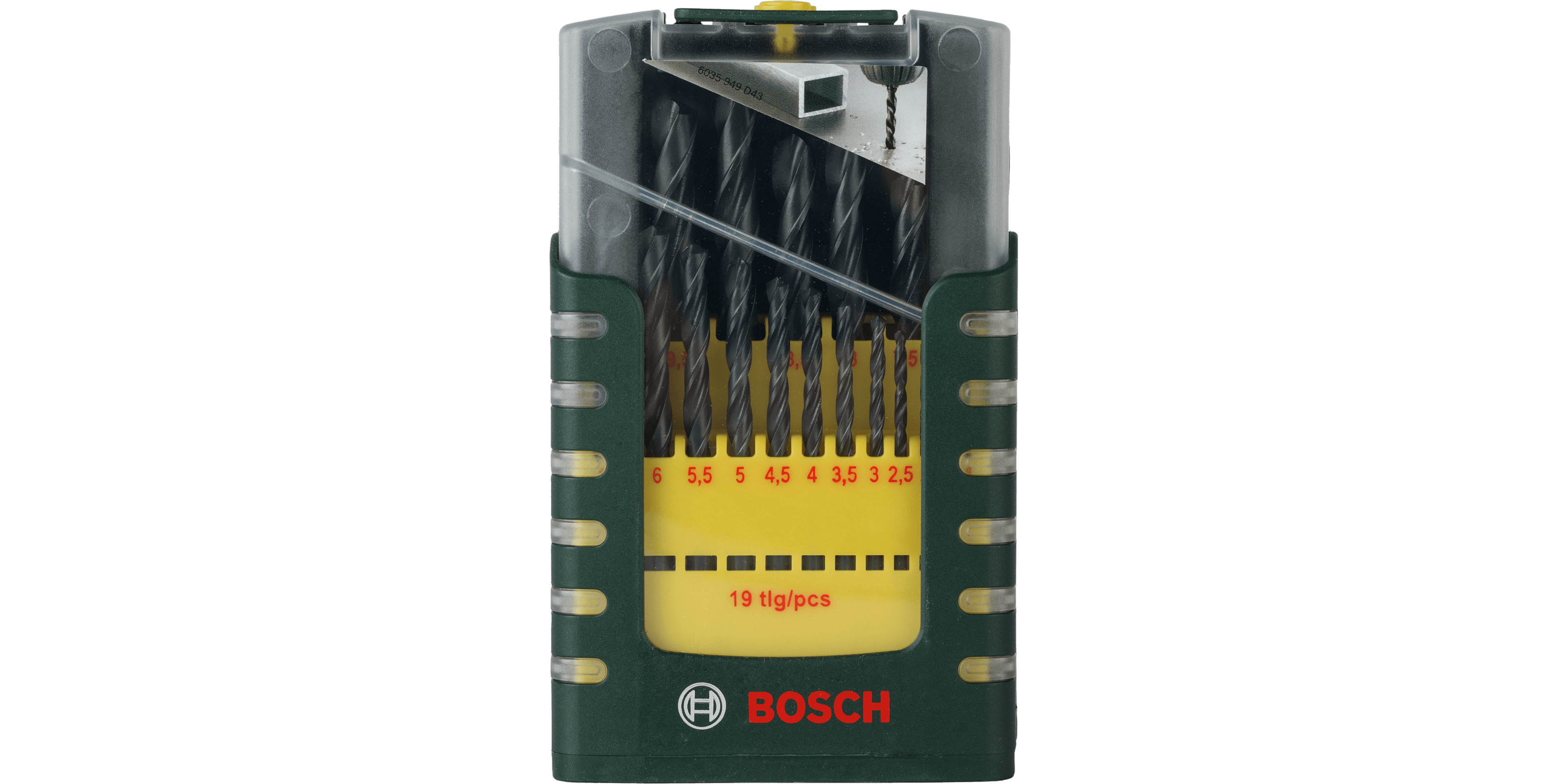 Metal Drill Bit HSS-R, Set 19 Pieces