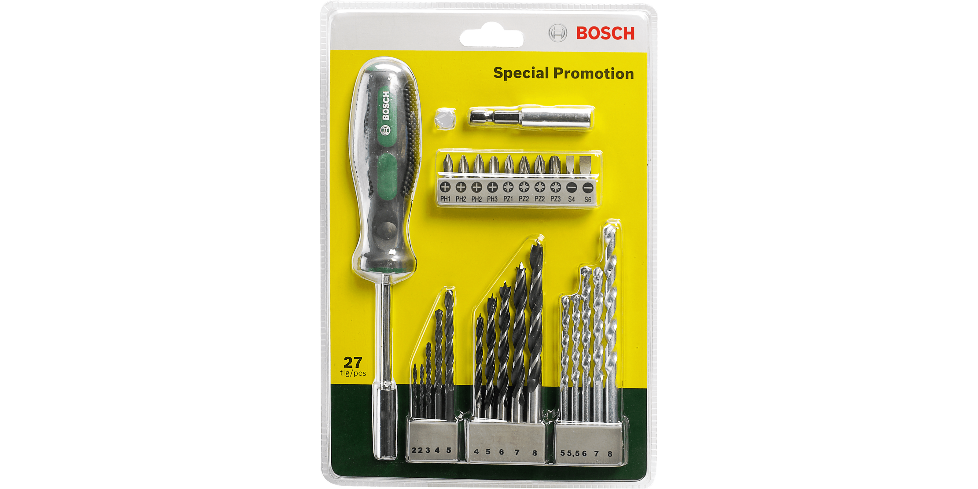 Drill- and Screwdriver Bit Set 27 pieces