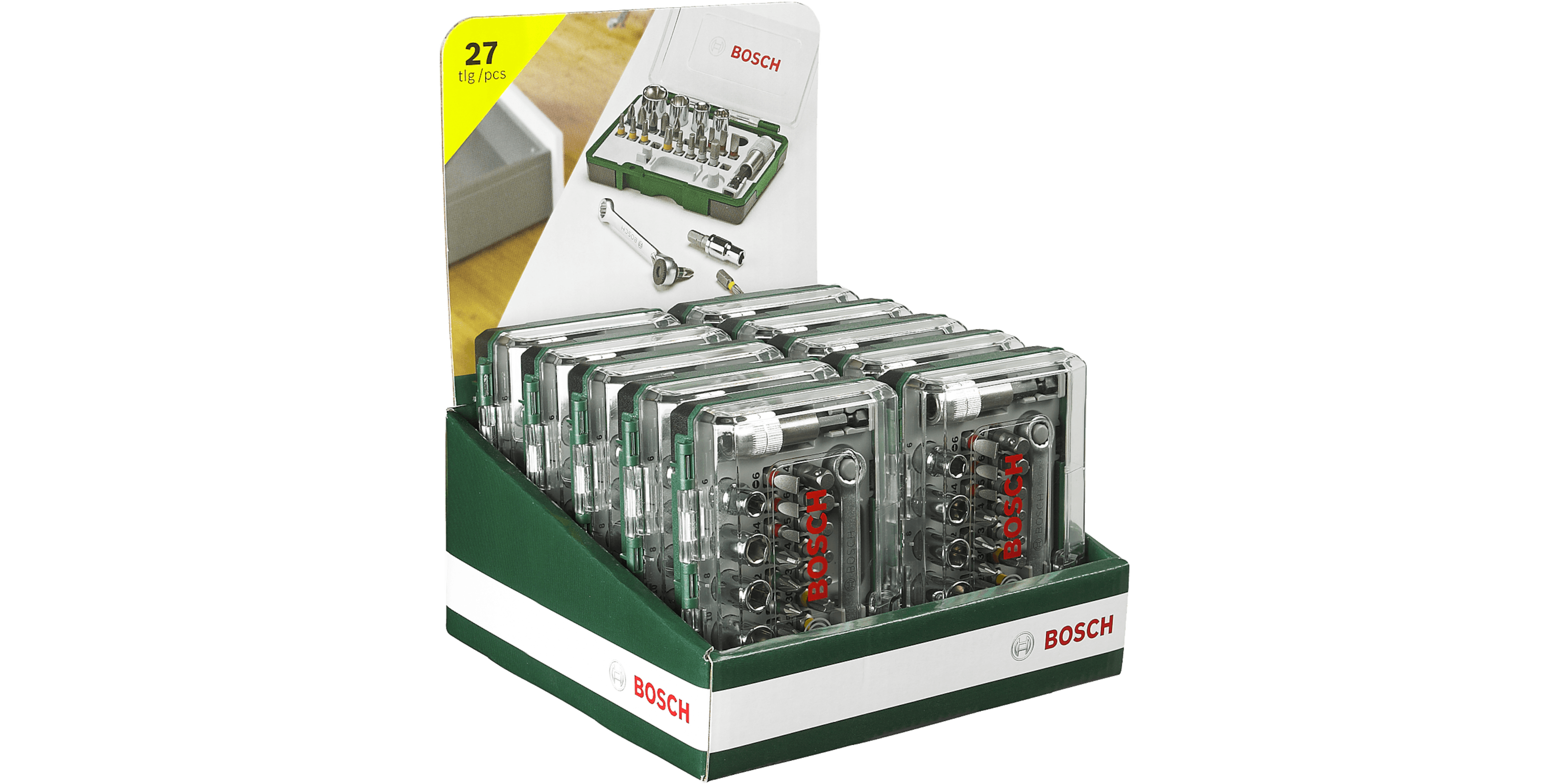 Screwdriver Bit Set 27 pieces with Ratchet