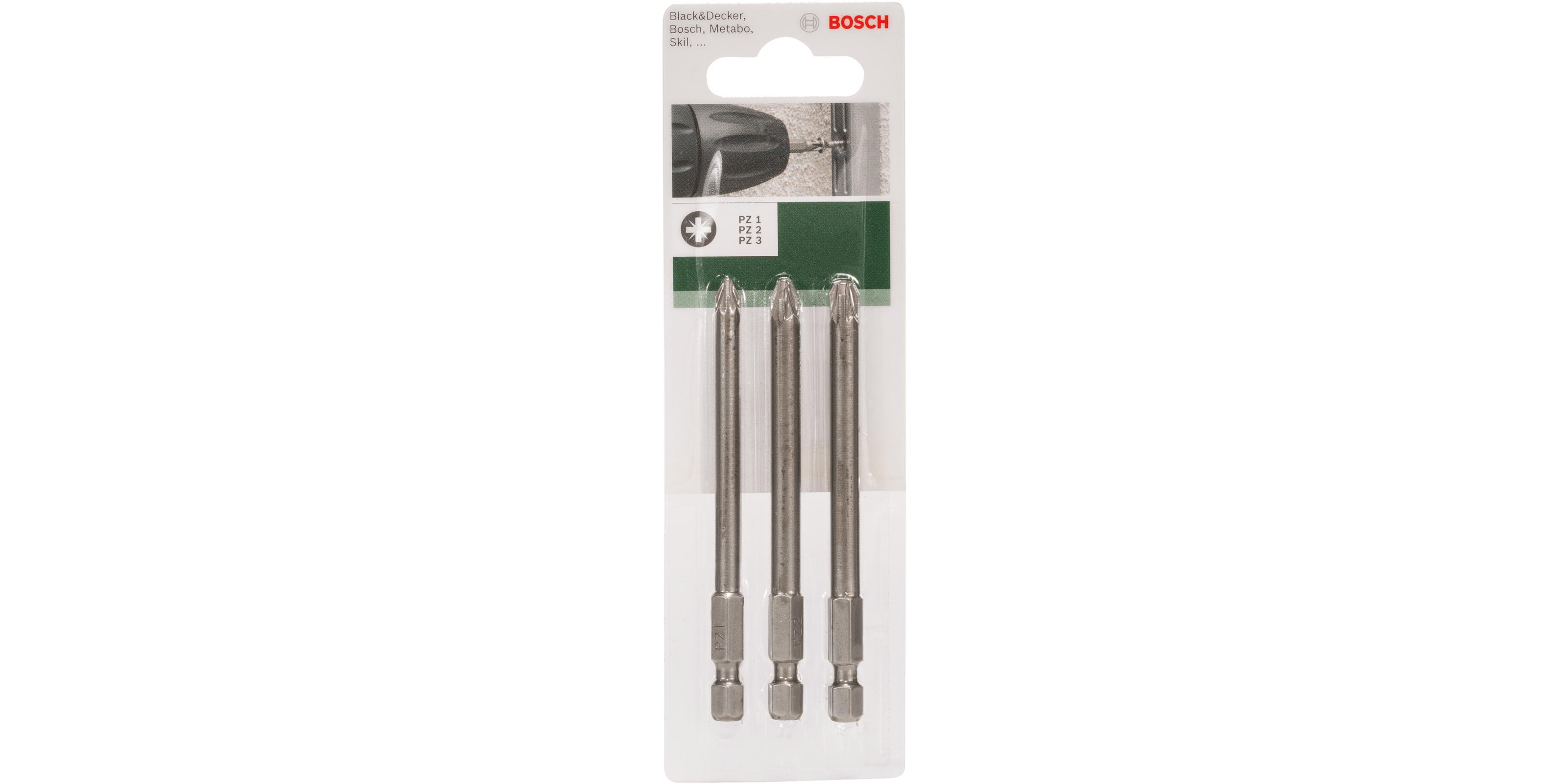 Double Ended Screwdriver Bit Set 3 Pieces (PZ)