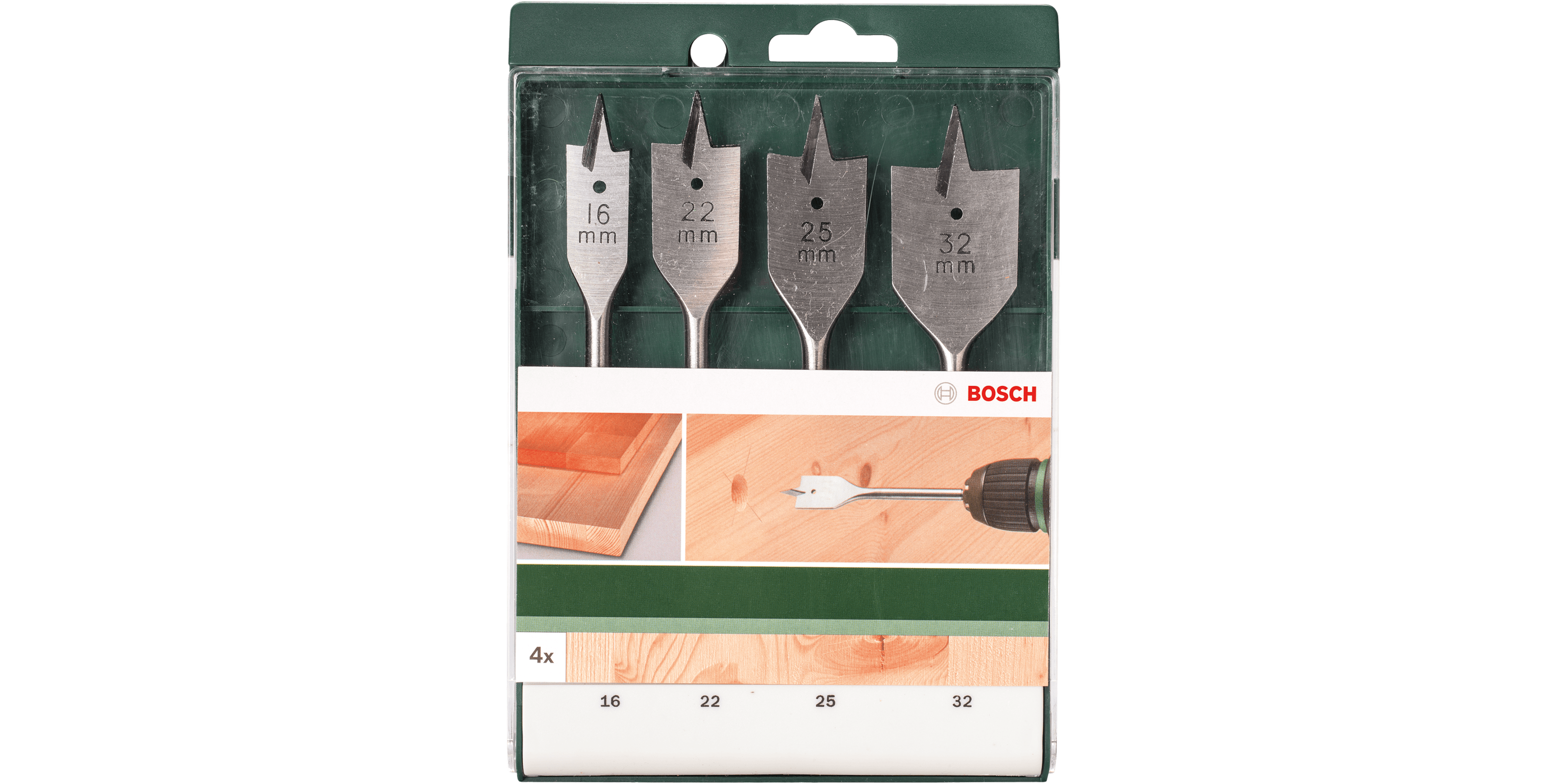 Spade Bit Set 4 Pieces