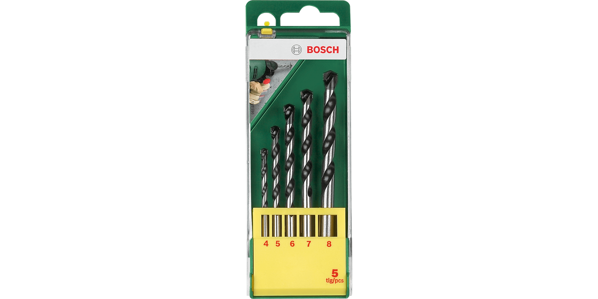 Concrete Drill Bit Set 5 Pieces