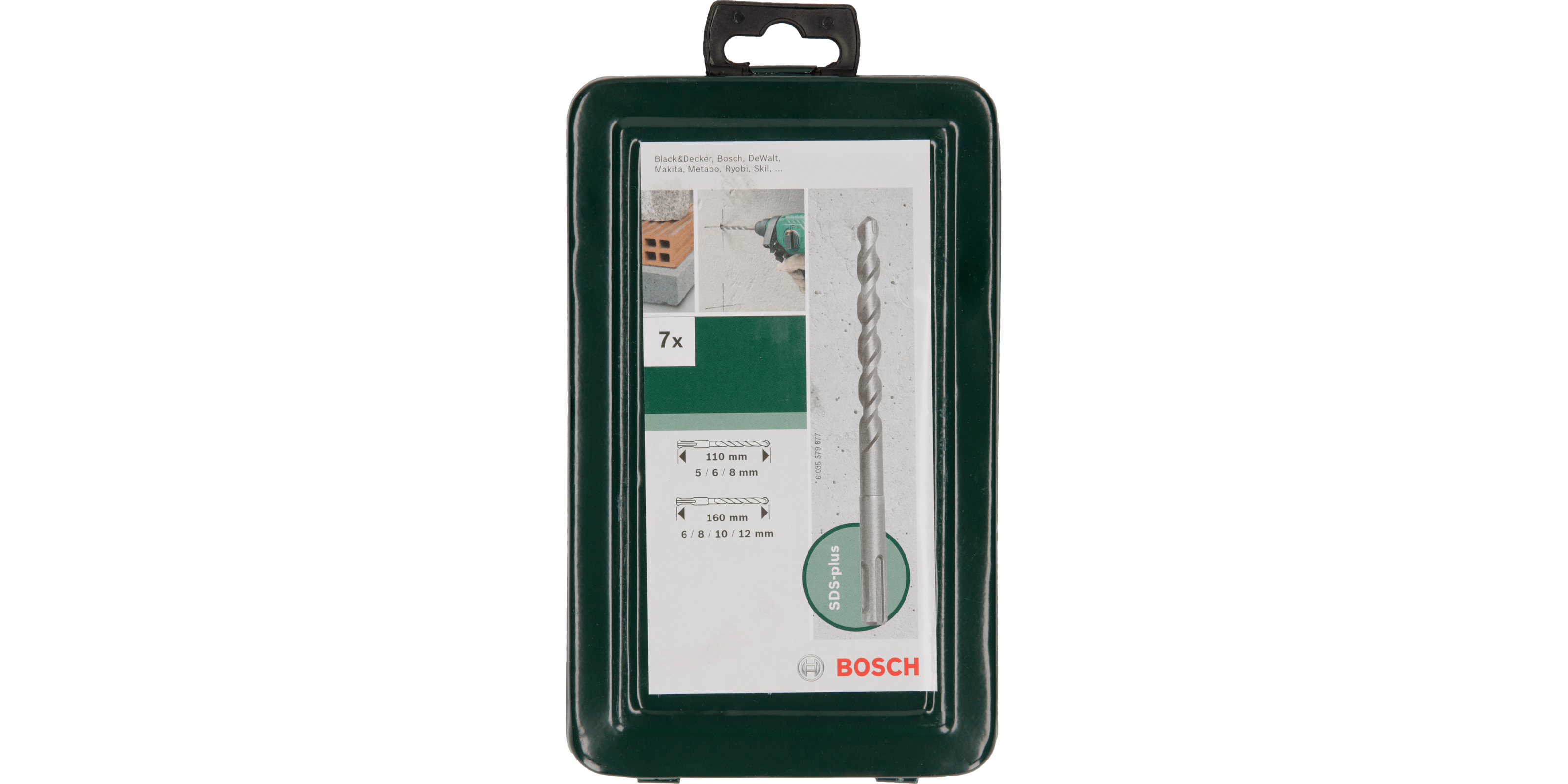 SDS plus Hammer Drill Bit Set 7 Pieces