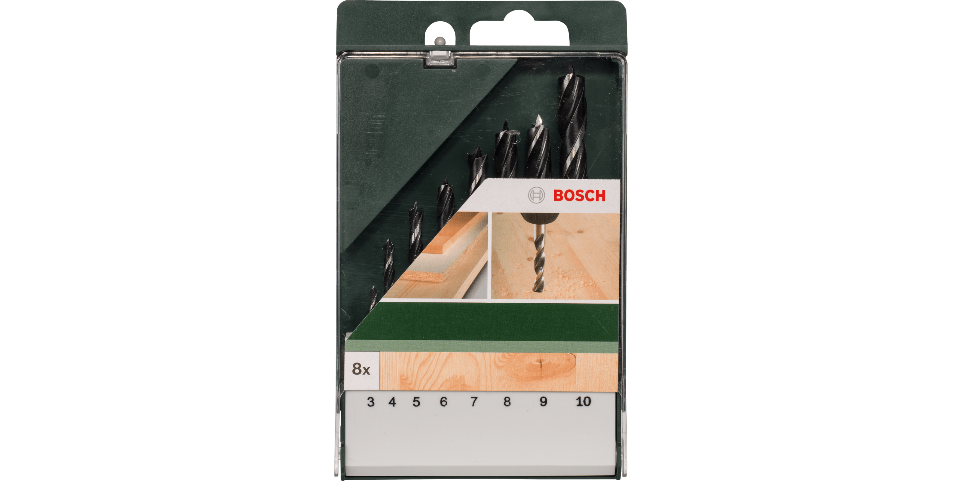 Brad Point Drill Bit Set 8 Pieces