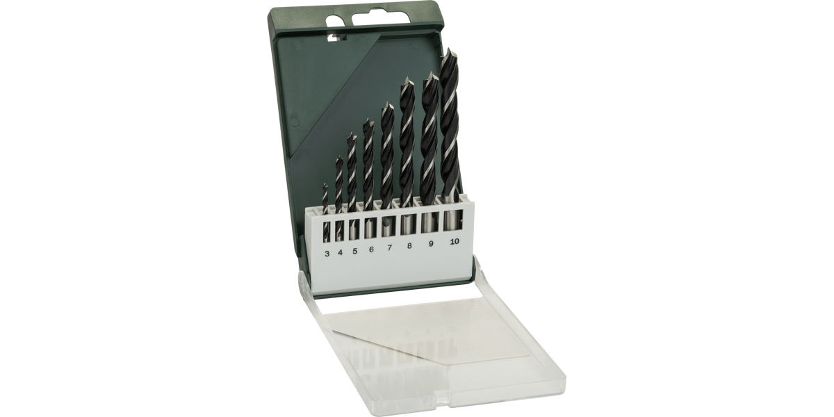 Brad Point Drill Bit Set 8 Pieces