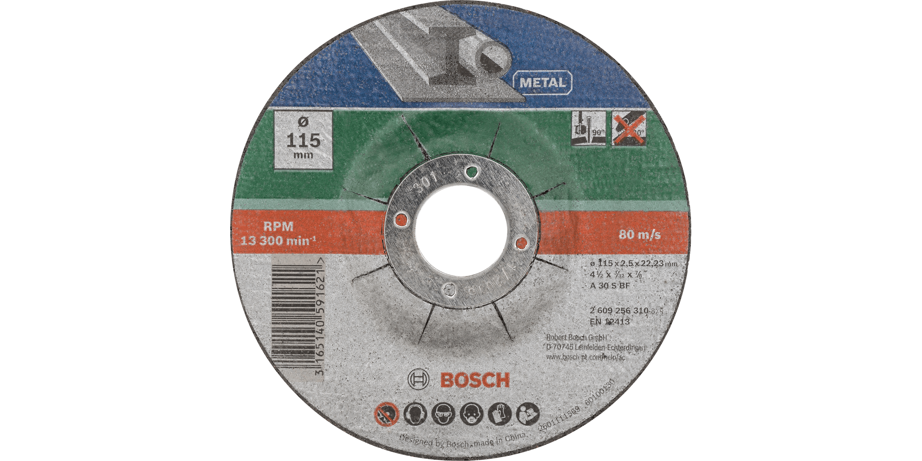 Cutting Disc for Metal Depressed Centre Set 5 Pieces