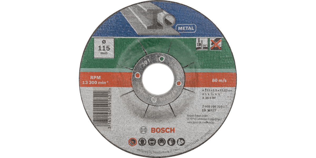 Cutting Disc for Metal Depressed Centre Set 5 Pieces