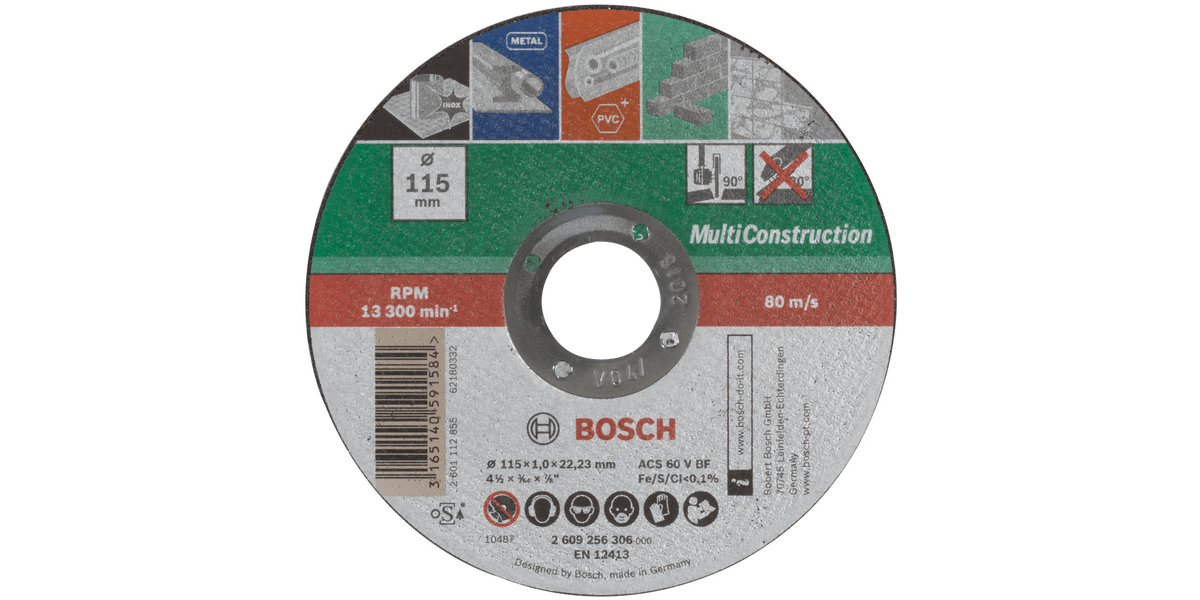 Cutting Disc for Multiconstruction Straight