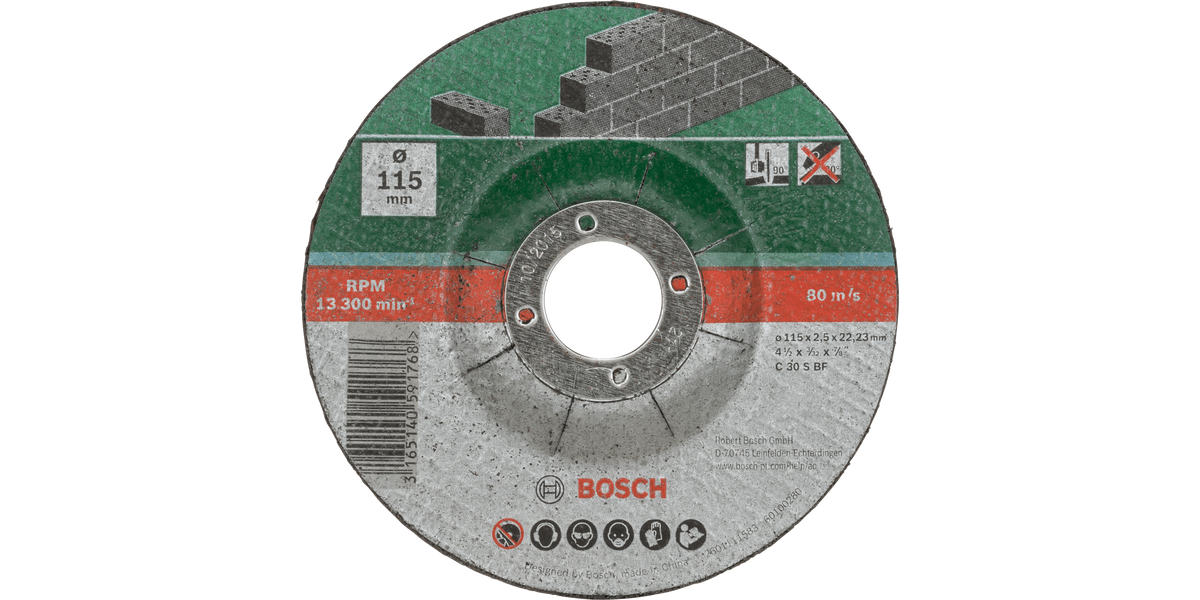 Cutting Disc for Stone Depressed Centre Set 5 Pieces