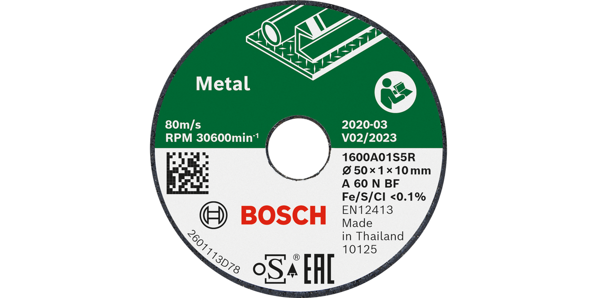 Straight cutting disc for stainless steel application.