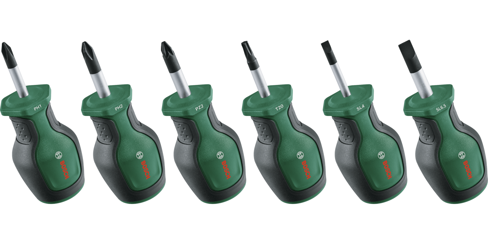 Stubby Screwdriver Set 6-Piece