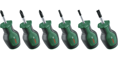 Stubby Screwdriver Set 6-Piece