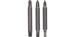 Double Ended Screwdriver Bit Set 3 Pieces (PH, S)