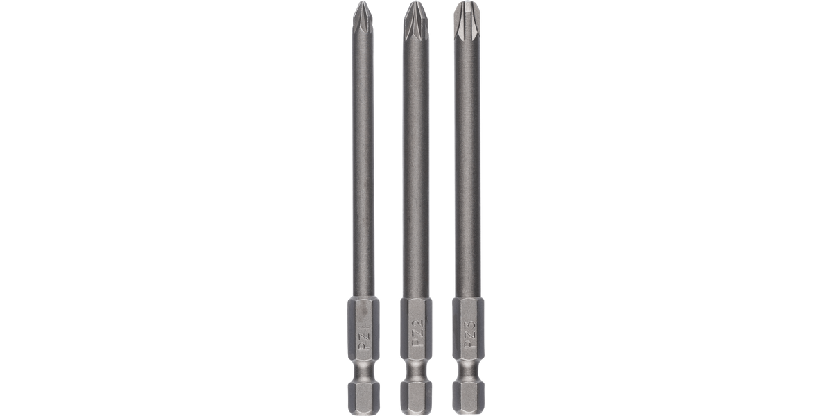 Double Ended Screwdriver Bit Set 3 Pieces (PZ)