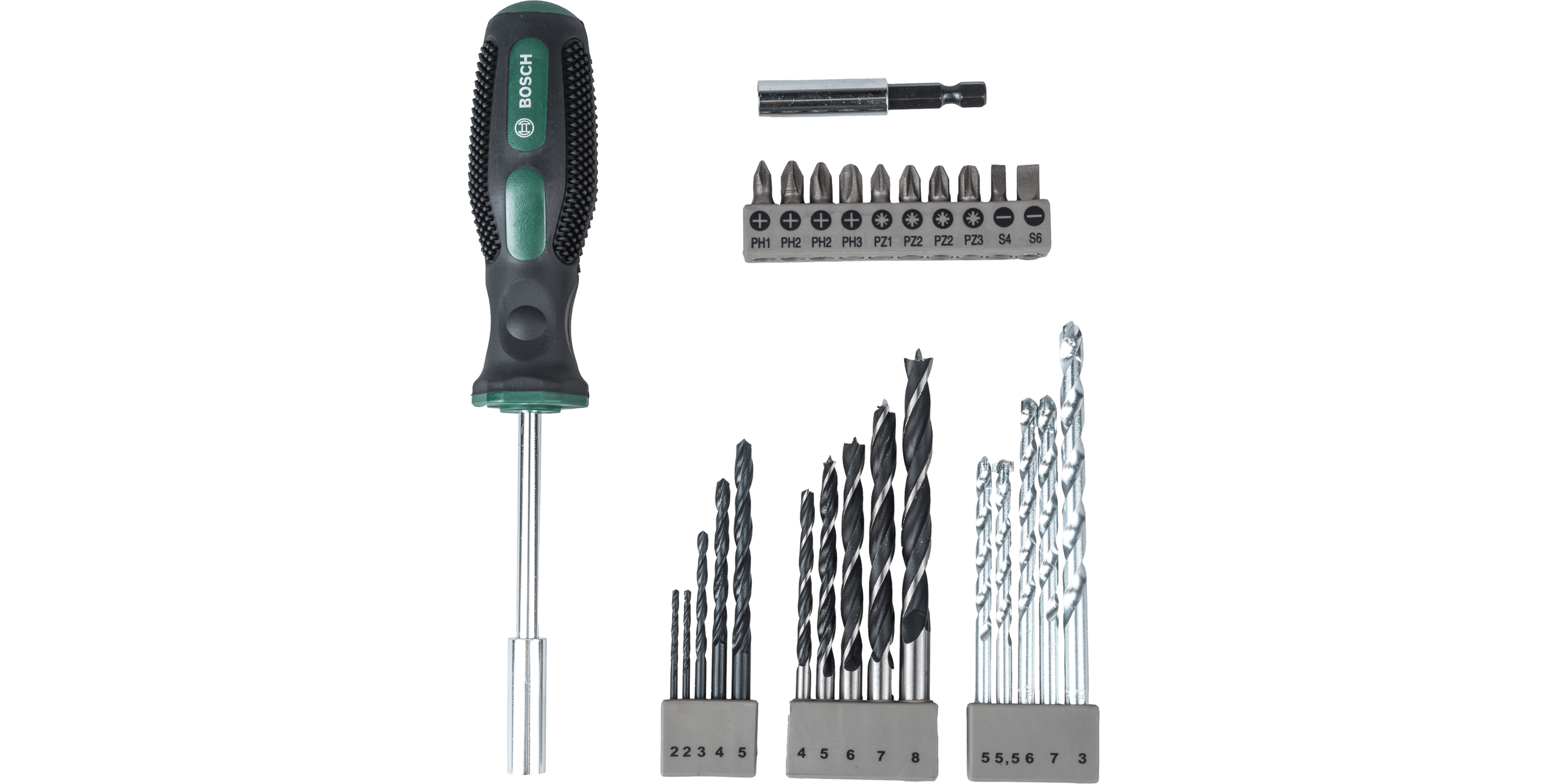 Drill- and Screwdriver Bit Set 27 pieces