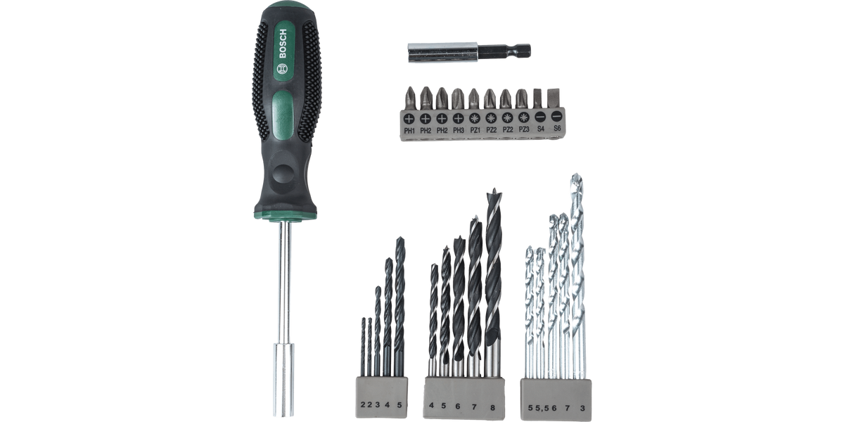 Drill- and Screwdriver Bit Set 27 pieces