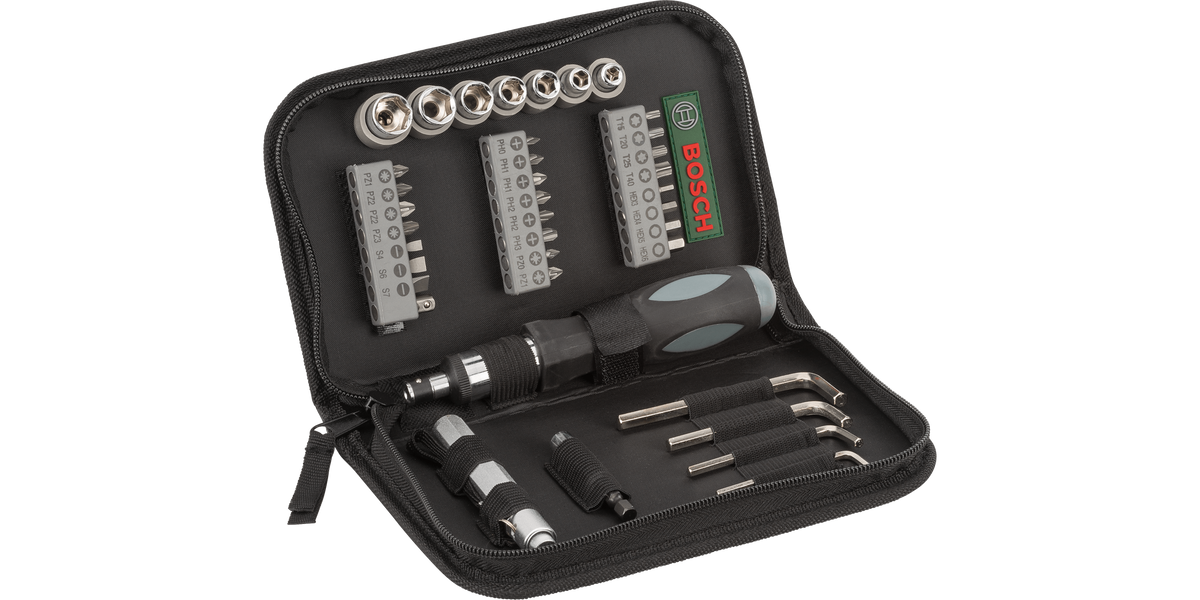 Drill- and Screwdriver Bit Set 38 pieces