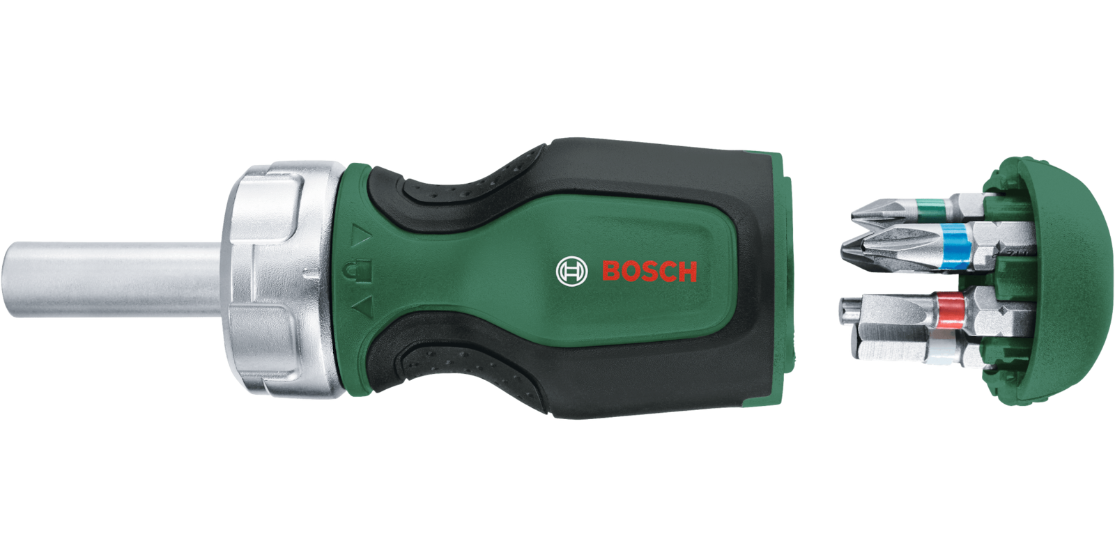 Stubby Bit Ratchet Screwdriver + 6 Bits
