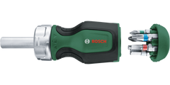 Stubby Bit Ratchet Screwdriver + 6 Bits