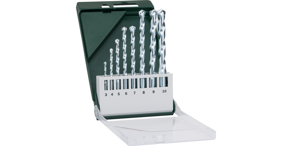 Masonry Drill Bit manufactured to ISO 5468 Set 8 Pieces