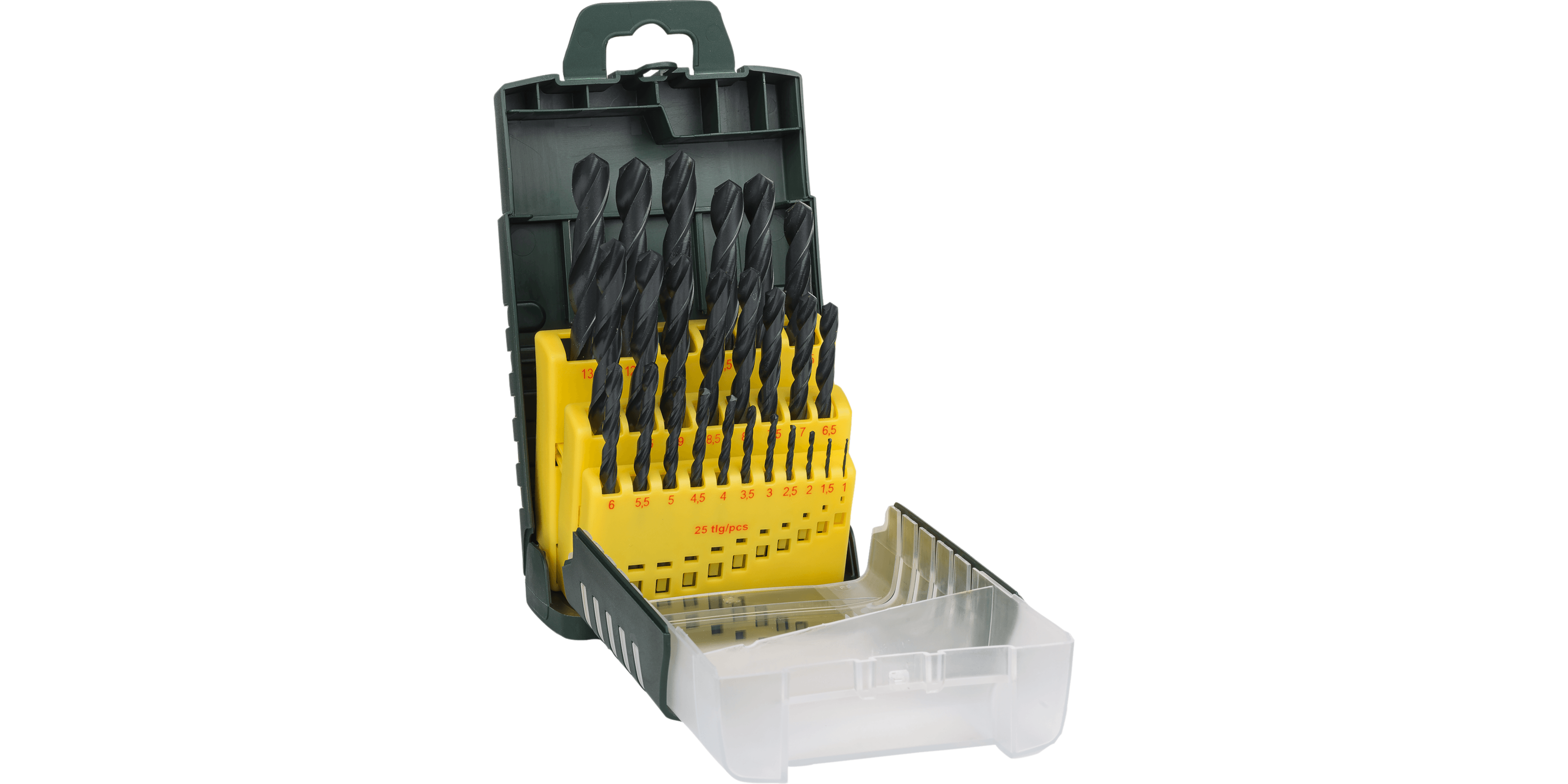 Metal Drill Bit HSS-R, Set 25 Pieces