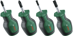 Stubby Screwdriver Set 4-Piece