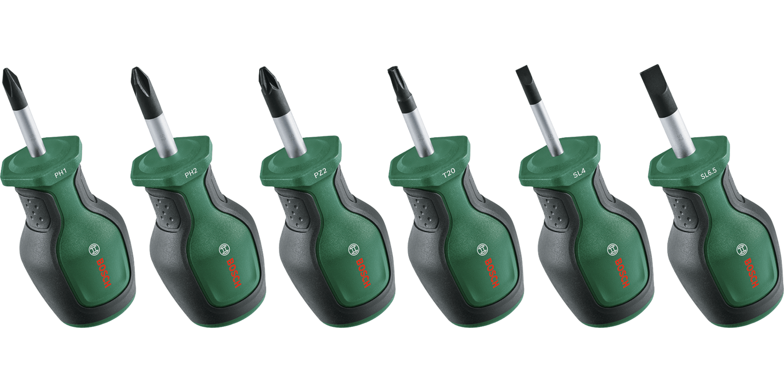 Stubby Screwdriver Set 6-Piece