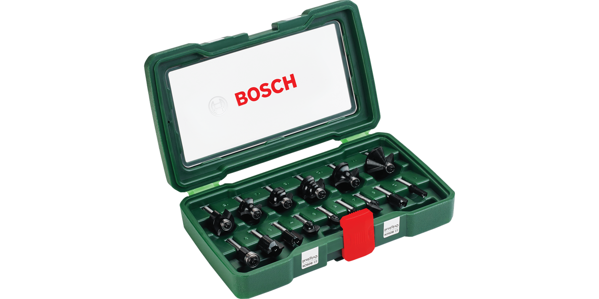 Tungsten-carbide Router Bit Set 15 Pieces
