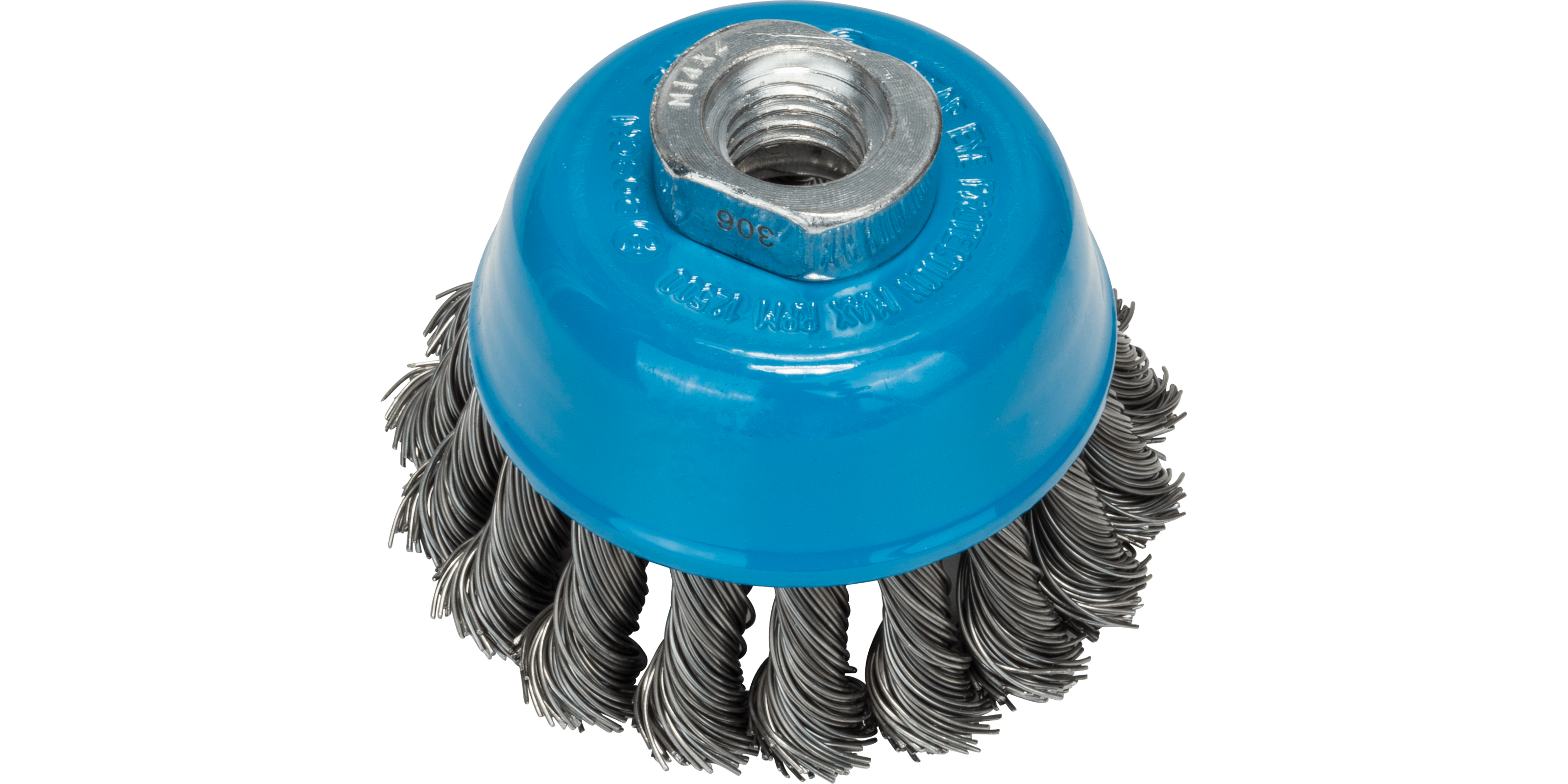 Wire Cup Brush with Crimped Wire brass-coated