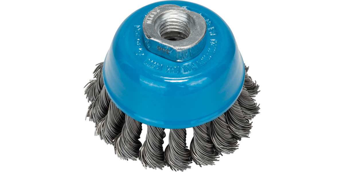 Wire Cup Brush with Crimped Wire brass-coated