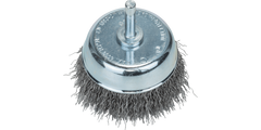 Wire cup brushes for drills – Crimped wire, 70 mm