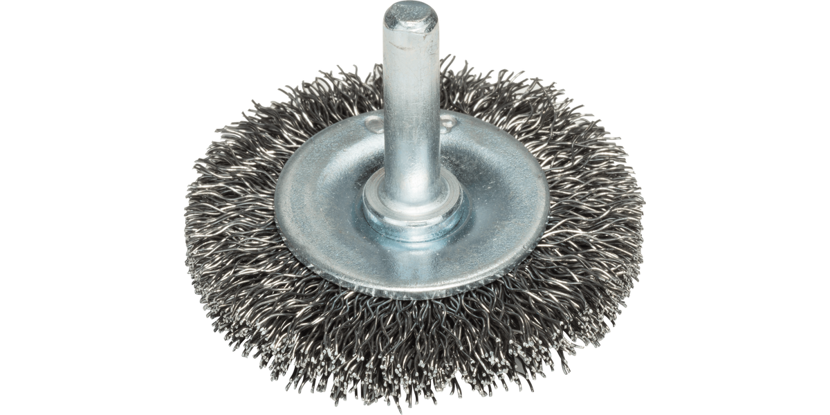 Wire wheels for drills – Crimped wire, 50 mm